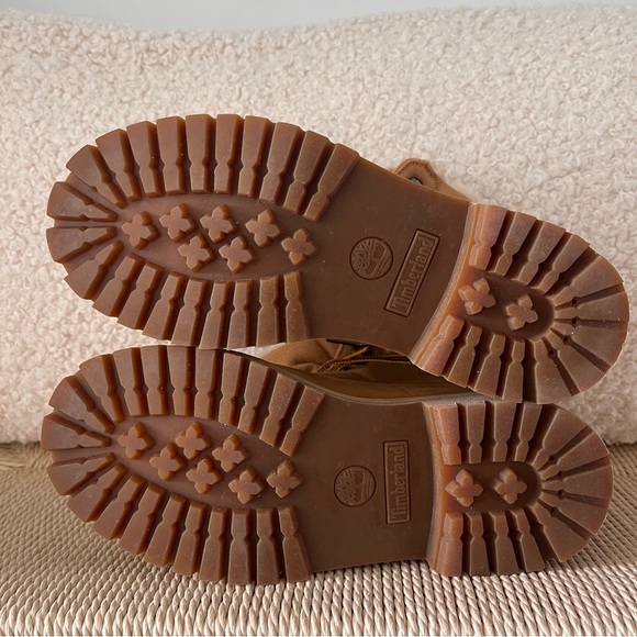 SOLD - Timberland Roll-Top Canvas and Leather Boots Size 4 Junior / 6 Women’s - Picture 7 of 14